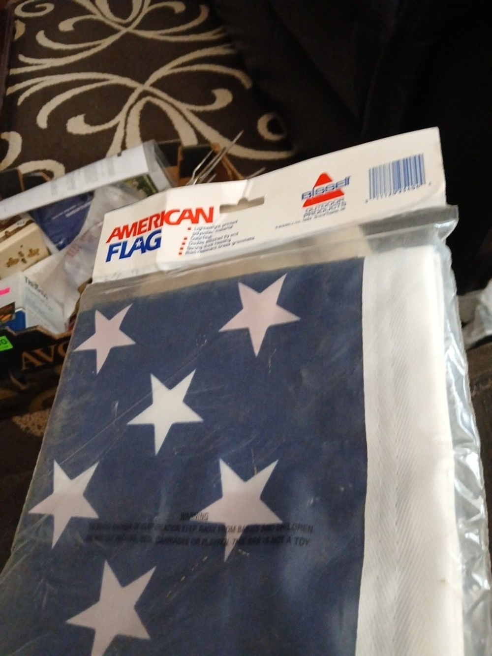 Bissell Navy and White Star Flag Panel